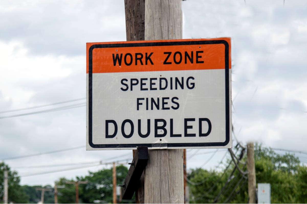 construction zone speed limit no workers present